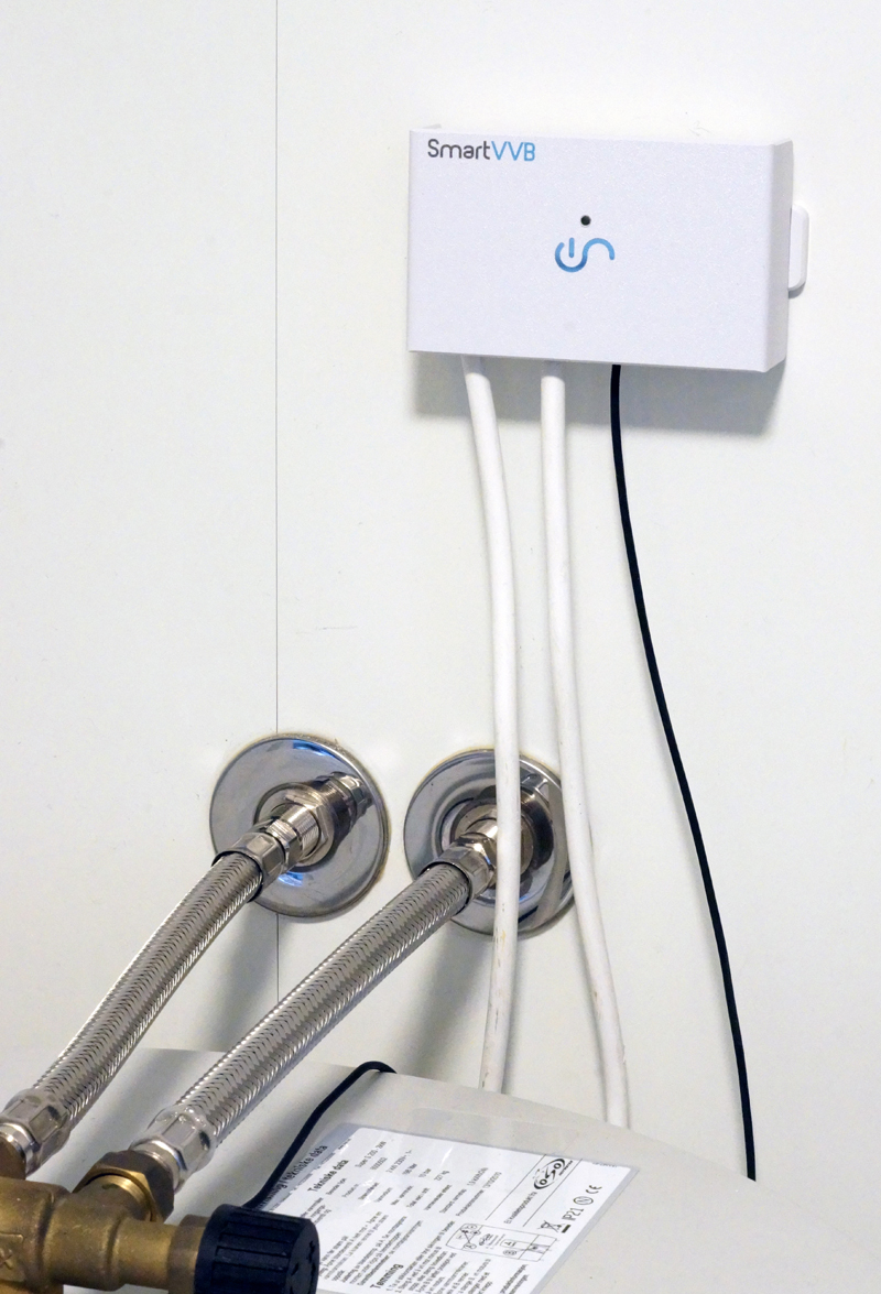 SmartVVB-installasjon med varmtvannsbereder